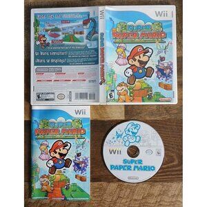 Super Paper Mario (Nintendo Wii, 2007) Complete CIB - Tested